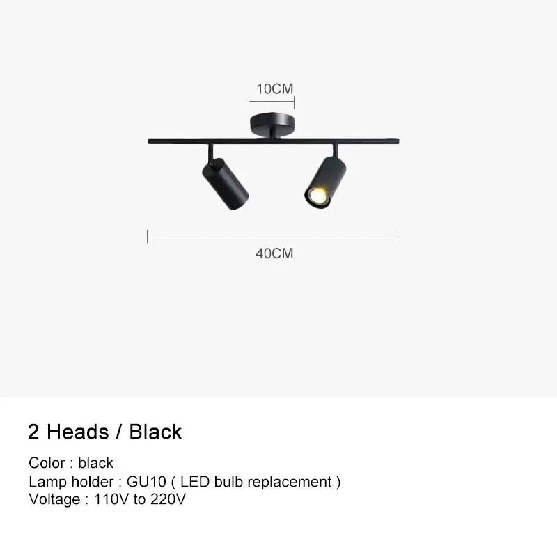 Surface Mounted Minimalist Modern Track Led Lighting - Bling Lighting Studio