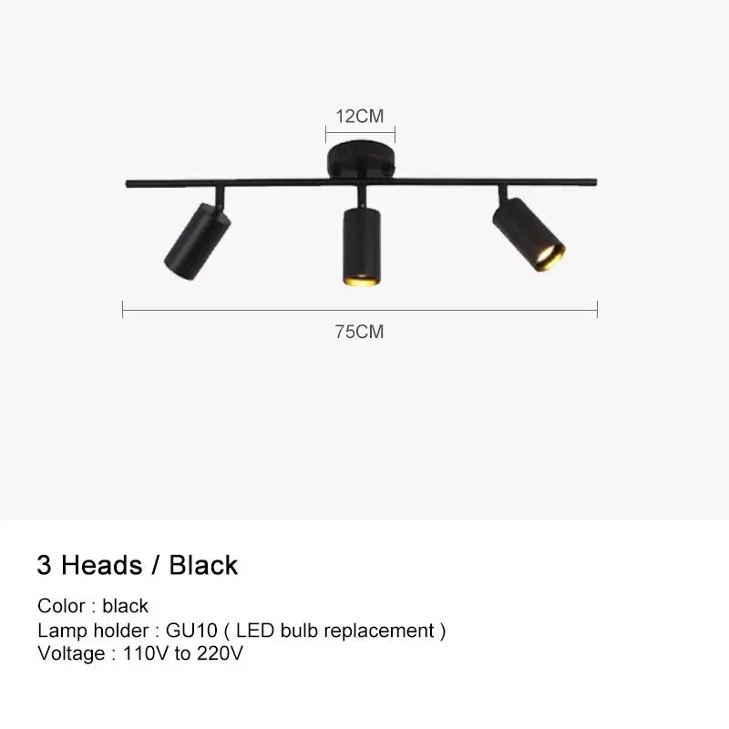 Surface Mounted Minimalist Modern Track Led Lighting - Bling Lighting Studio