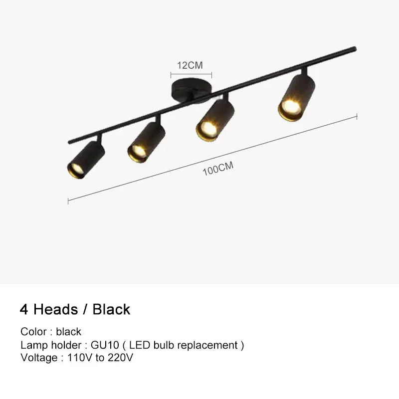 Surface Mounted Minimalist Modern Track Led Lighting - Bling Lighting Studio