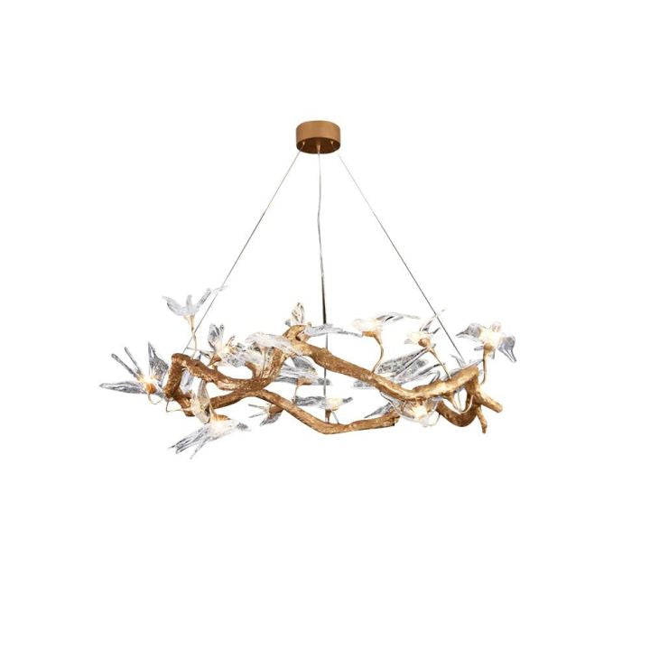 Bird Branch Chandelier by Bling Lighting Studio