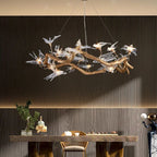 Bird Branch Chandelier by Bling Lighting Studio