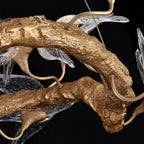 Bird Branch Chandelier by Bling Lighting Studio