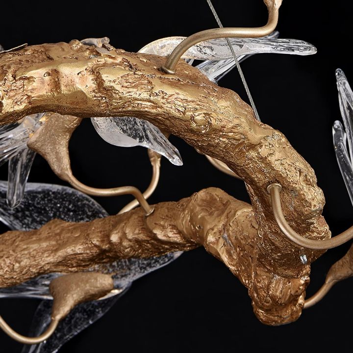 Bird Branch Chandelier by Bling Lighting Studio
