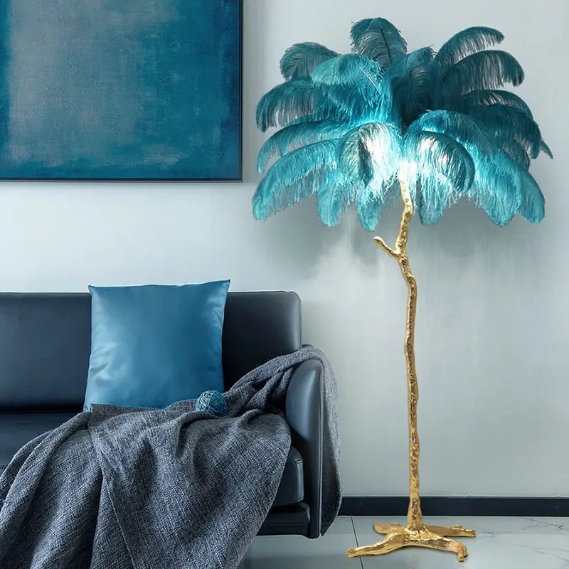 Talissa Feather Floor Lamp - Bling Lighting Studio