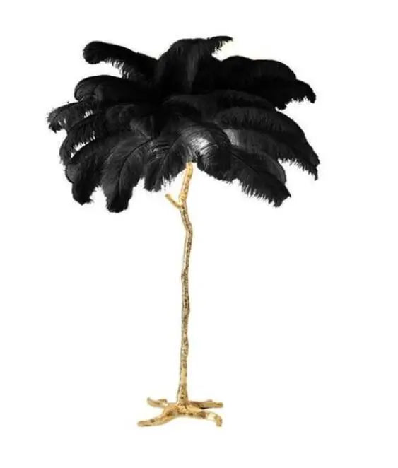 Talissa Feather Floor Lamp - Bling Lighting Studio