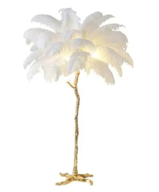 Talissa Feather Floor Lamp - Bling Lighting Studio