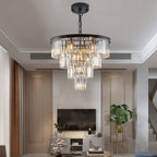 Taya Small Crystal Entryway Chandelier - Bling Lighting Studio