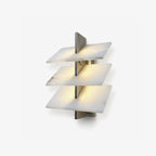 Tiered Alabaster Wall Sconce by Bling Lighting Studio