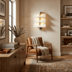Tiered Alabaster Wall Sconce by Bling Lighting Studio
