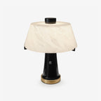 Trapezia Alabaster Desk Lamp by Bling Lighting Studio