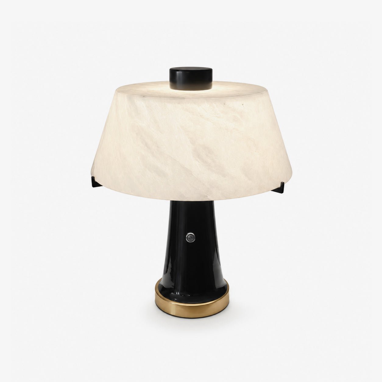 Trapezia Alabaster Desk Lamp by Bling Lighting Studio