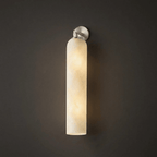 Tube Alabaster Wall Sconce by Bling Lighting Studio