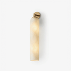 Tube Alabaster Wall Sconce by Bling Lighting Studio