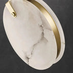 Tuya Marble Large Hanging Stairwell Lighting Chandelier for high ceiling staircase and foyer lighting