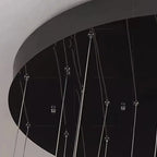 Twisted Ring Led Light Chandelier for High Ceiling for high ceiling staircase and foyer lighting