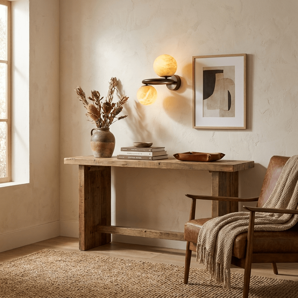 Two Globe Alabaster Wall Sconce by Bling Lighting Studio