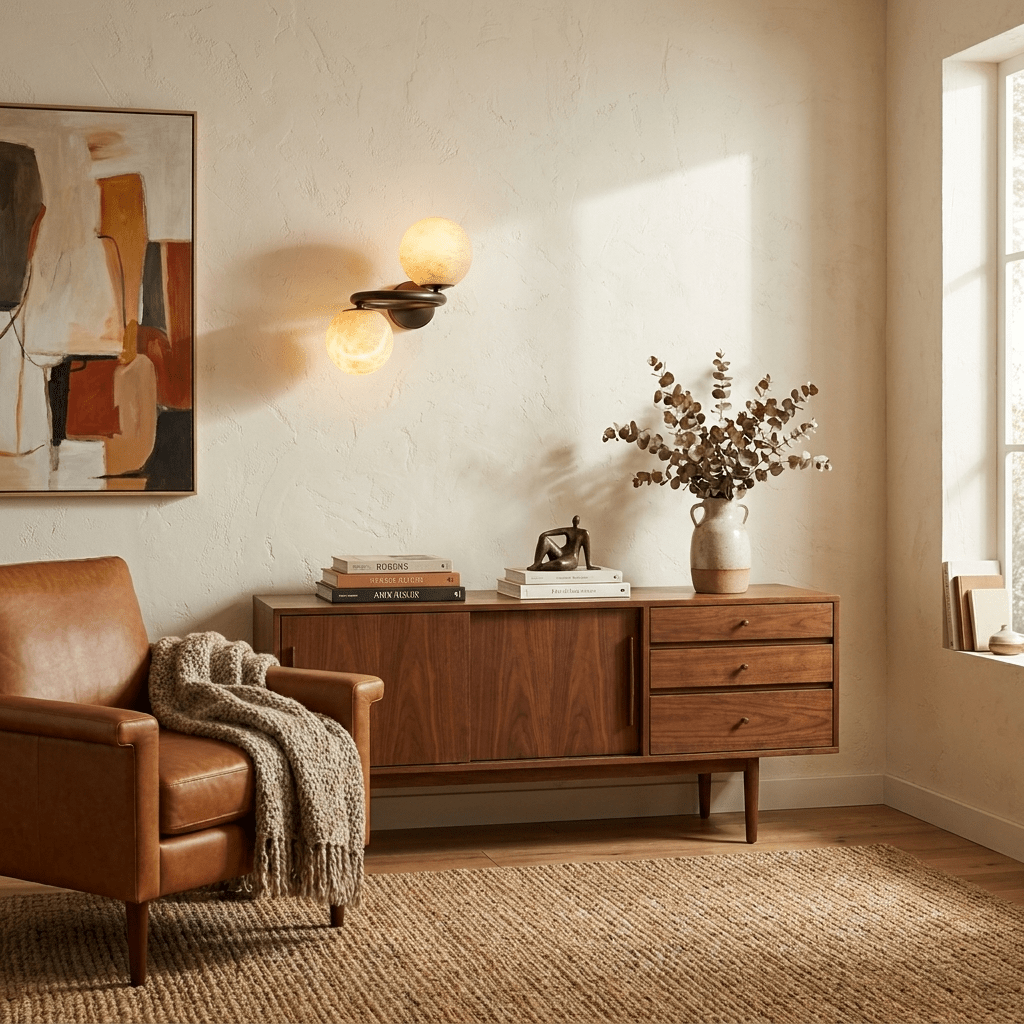 Two Globe Alabaster Wall Sconce by Bling Lighting Studio