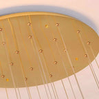Uly Gold Crystal Chandelier for Staircase & Foyer & High Ceiling for high ceiling staircase and foyer lighting