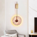 Veil Travertine Wall Lamp by Bling Lighting Studio