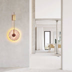 Veil Travertine Wall Lamp by Bling Lighting Studio
