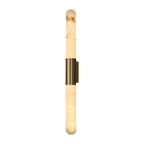 Velin Alabaster Tube Wall Sconce by Bling Lighting Studio