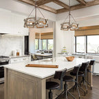 Vera Farmhouse Coastal Foyer Lighting for high ceiling staircase and foyer lighting
