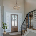 Vera Farmhouse Coastal Foyer Lighting for high ceiling staircase and foyer lighting