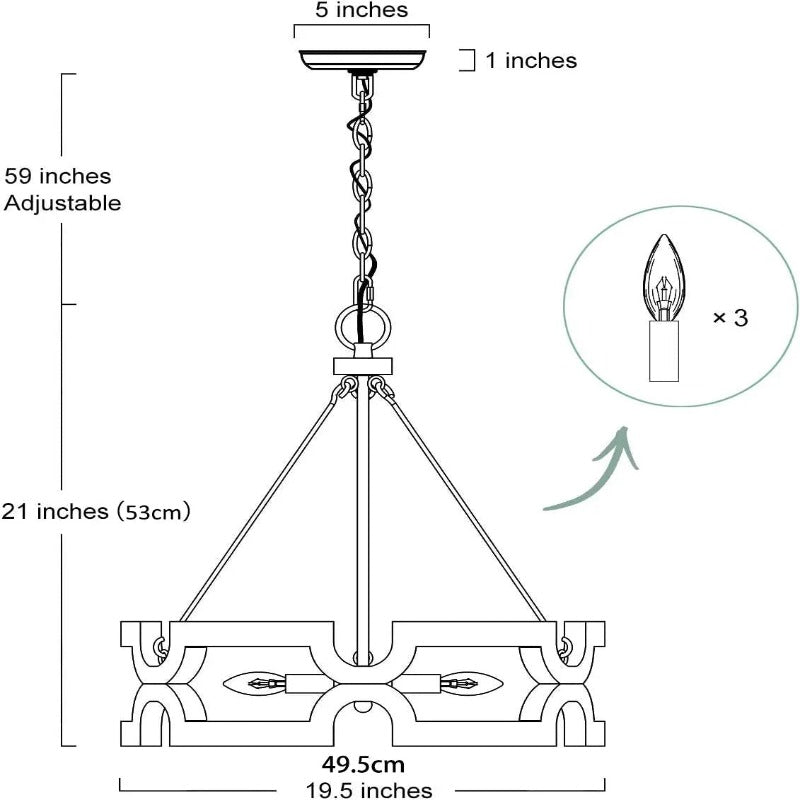 Vera Farmhouse Coastal Foyer Lighting for high ceiling staircase and foyer lighting