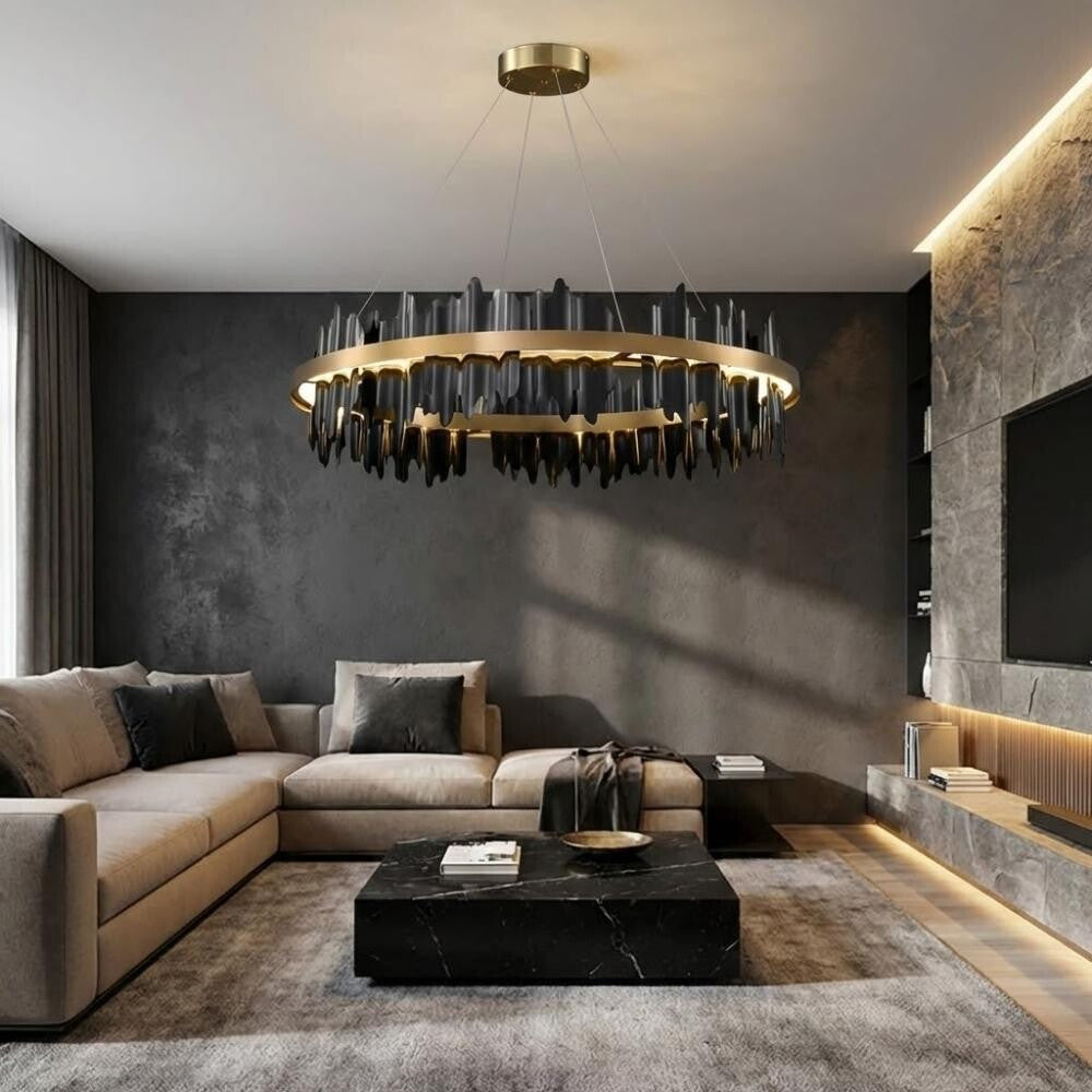Verda Modern Circular Chandelier - Bling Lighting Studio