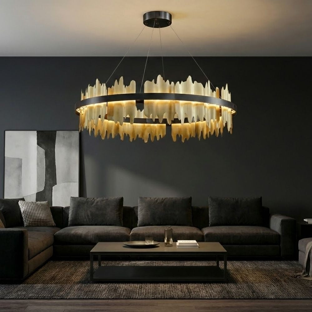 Verda Modern Circular Chandelier - Bling Lighting Studio