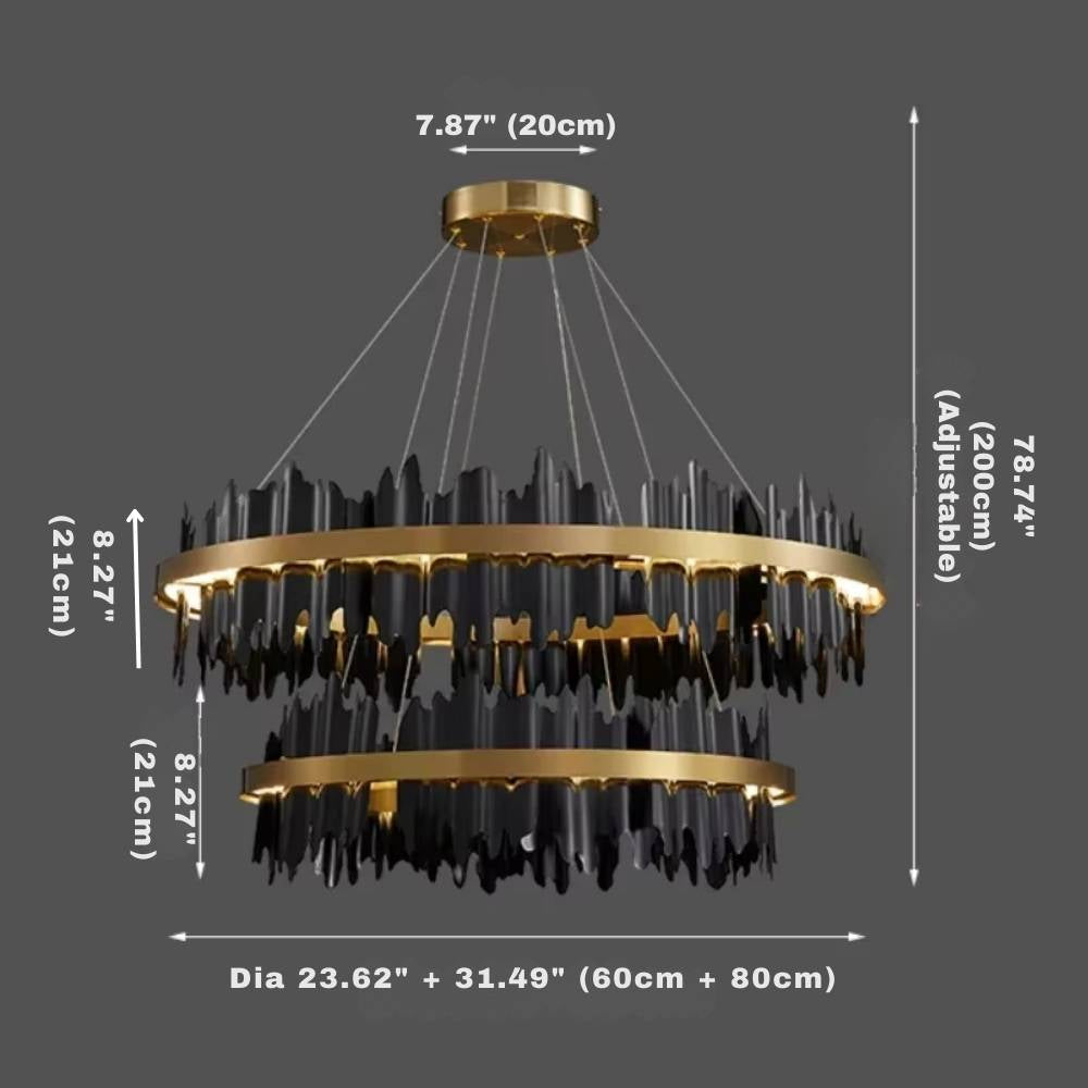 Verda Modern Circular Chandelier - Bling Lighting Studio