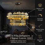 Verda Modern Circular Chandelier - Bling Lighting Studio