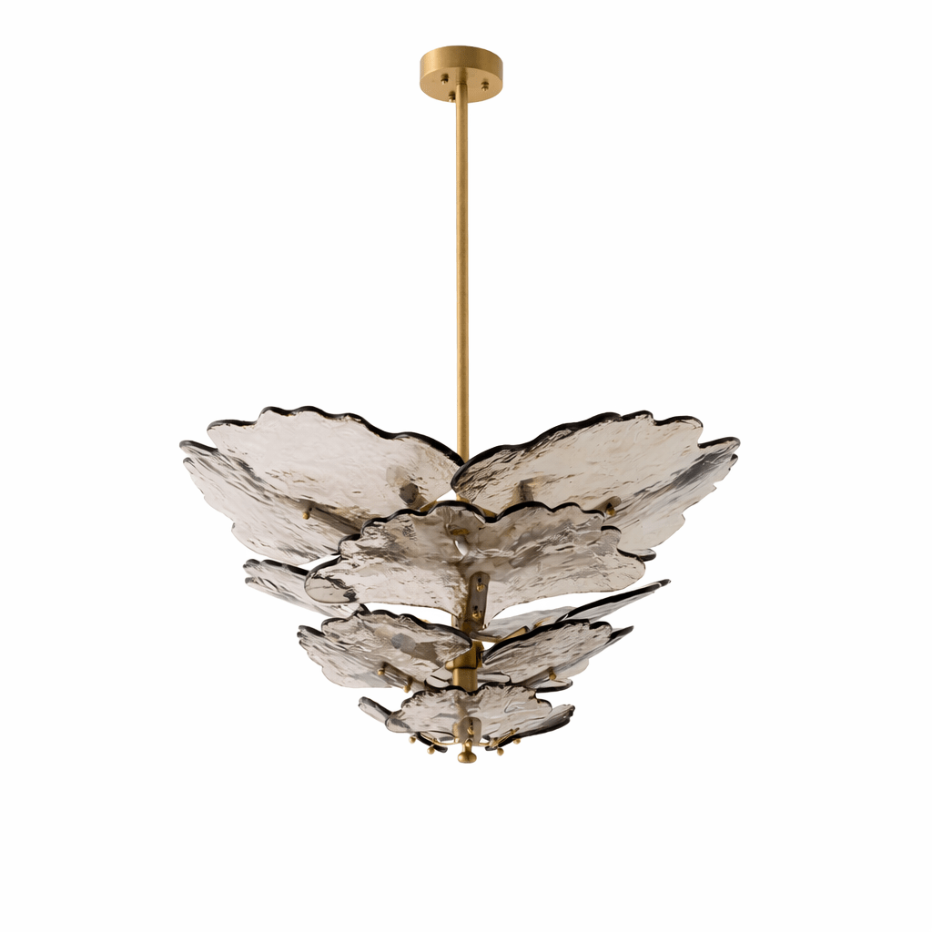 Verdant Petal Murano Glass Chandelier by Bling Lighting Studio