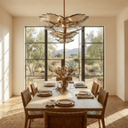 Verdant Petal Murano Glass Chandelier by Bling Lighting Studio