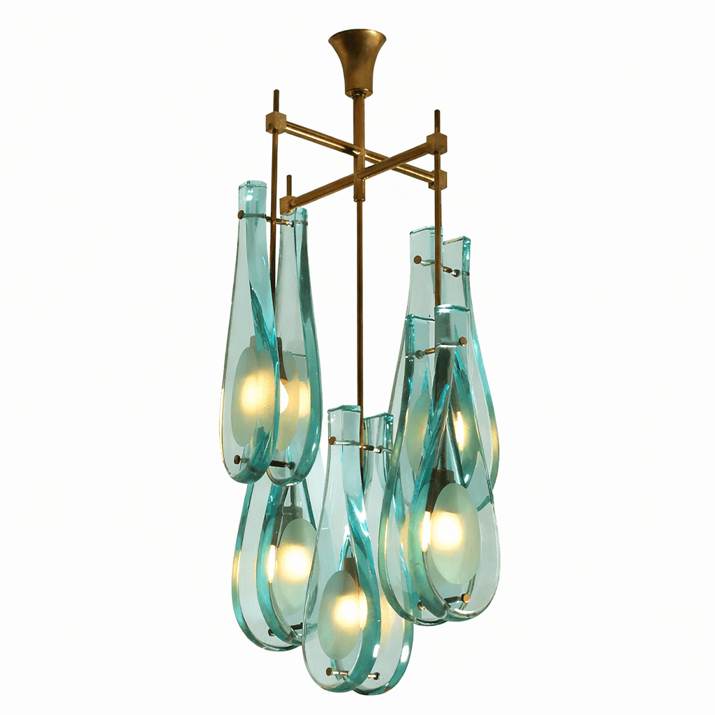 Verdelle Murano Glass Cascade Chandelier by Bling Lighting Studio