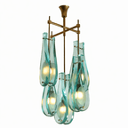 Verdelle Murano Glass Cascade Chandelier by Bling Lighting Studio