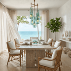 Verdelle Murano Glass Cascade Chandelier by Bling Lighting Studio