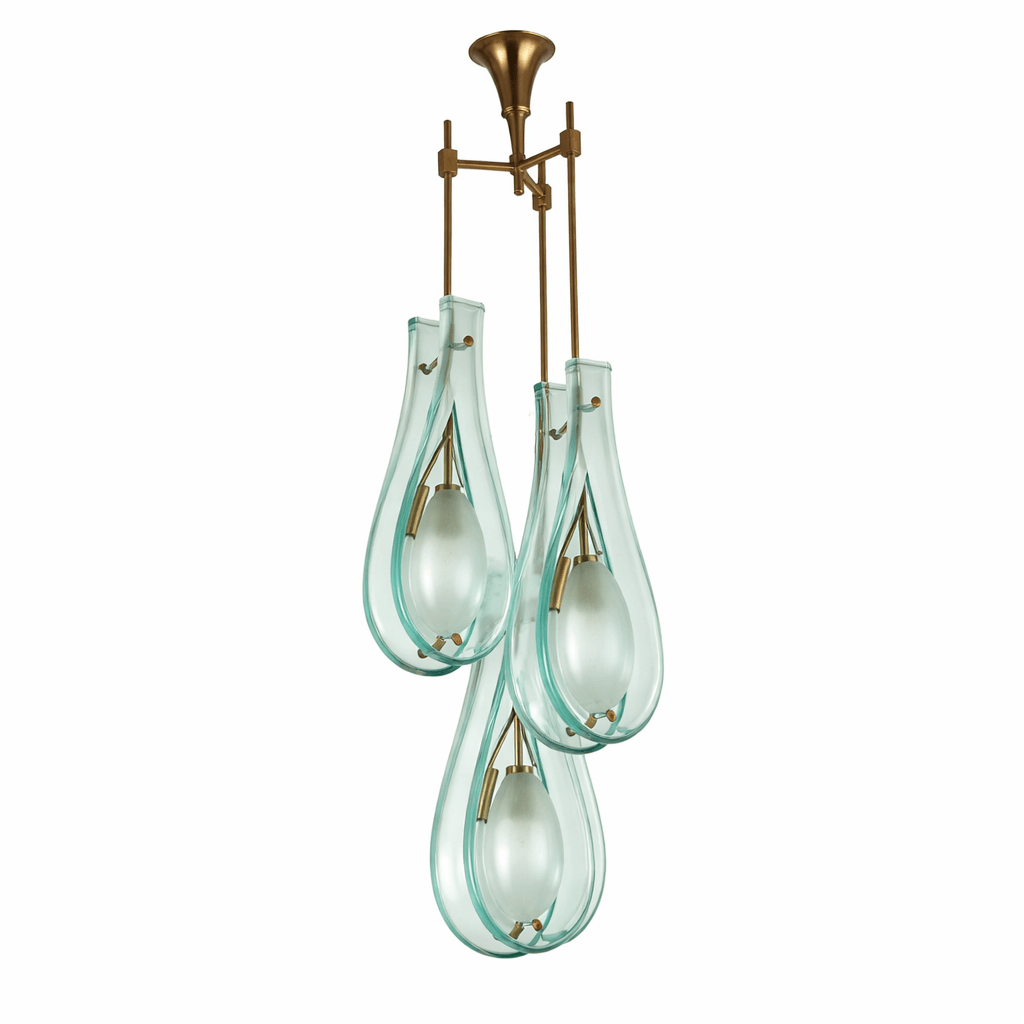 Verdelle Murano Glass Cascade Chandelier by Bling Lighting Studio