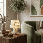 Verona Alabaster Table Lamp by Bling Lighting Studio