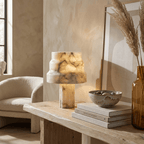 Verona Alabaster Table Lamp by Bling Lighting Studio