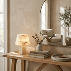 Verona Alabaster Table Lamp by Bling Lighting Studio
