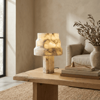 Verona Alabaster Table Lamp by Bling Lighting Studio