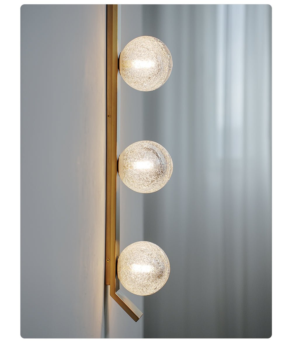 Vertical Balls Bar Sconce by Bling Lighting Studio