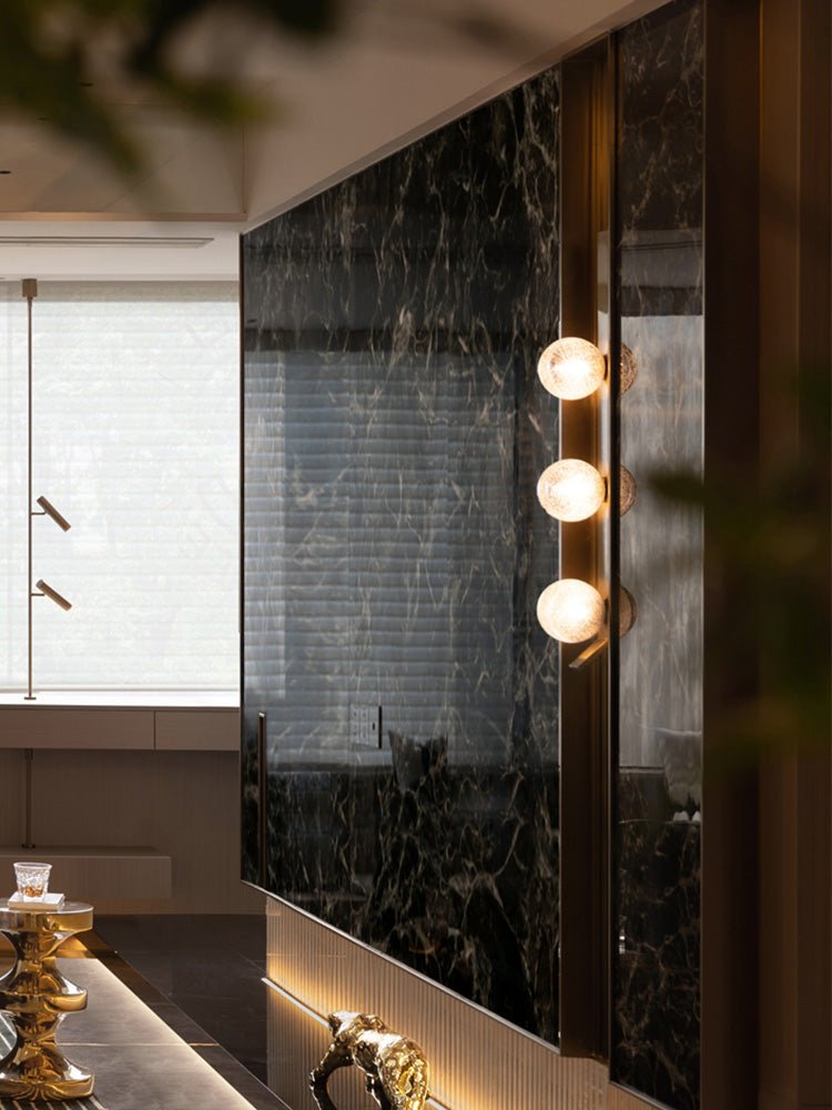 Vertical Balls Bar Sconce by Bling Lighting Studio