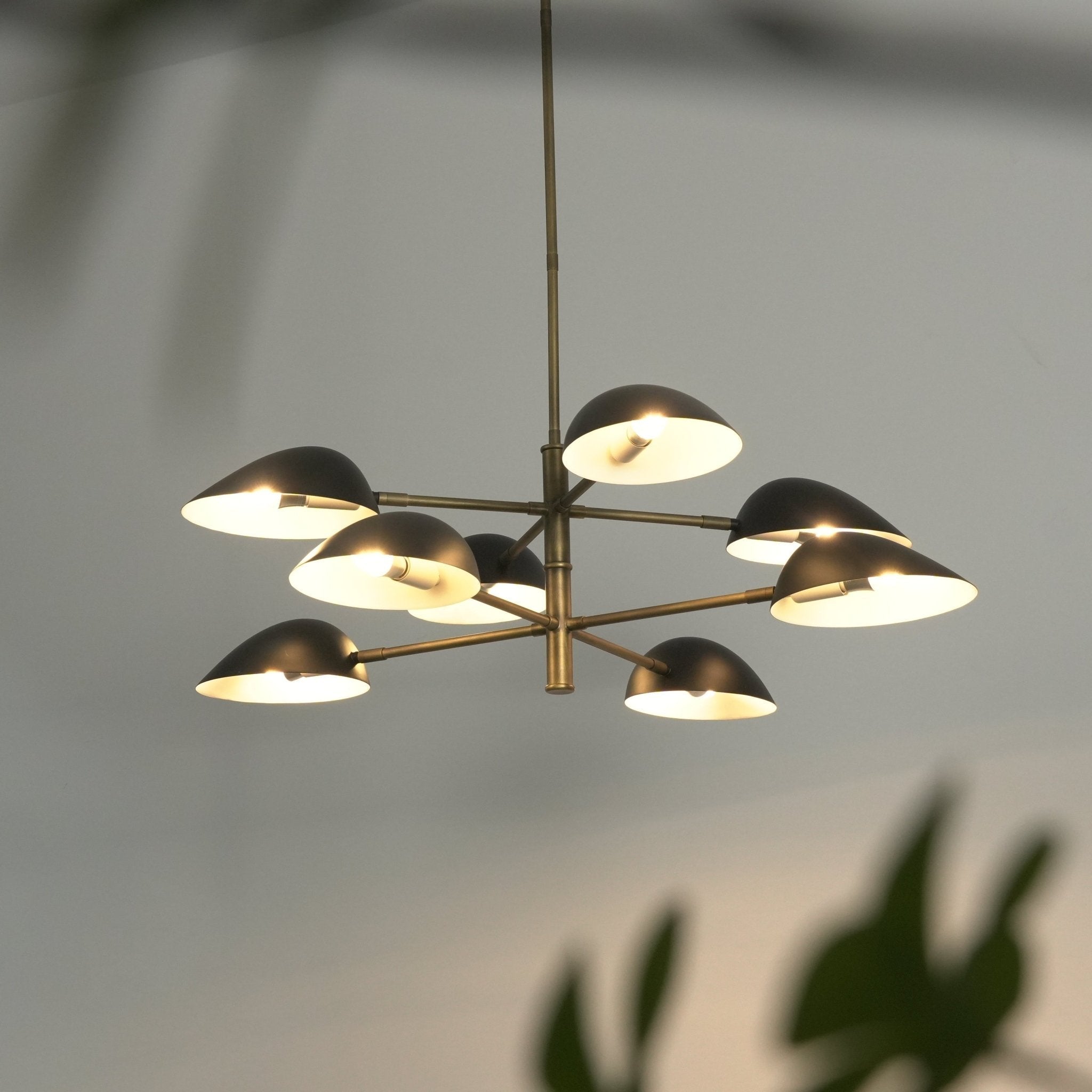 Vespera Brass Chandelier by Bling Lighting Studio