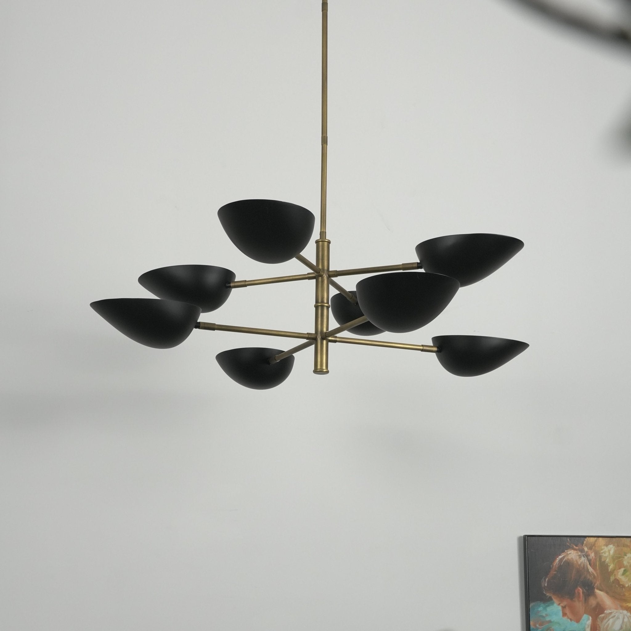 Vespera Brass Chandelier by Bling Lighting Studio