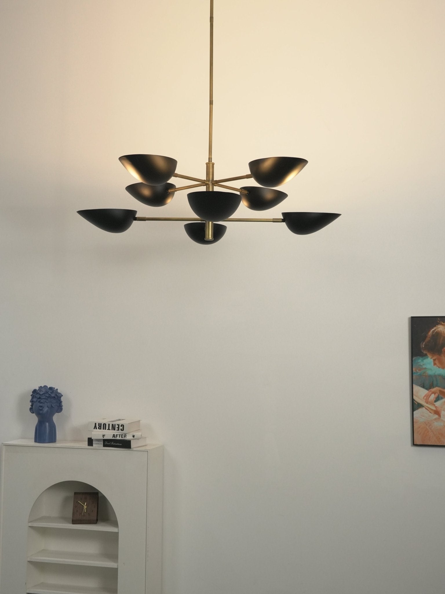 Vespera Brass Chandelier by Bling Lighting Studio