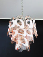 Vintage Murano Pink Glasses Chandelier product image