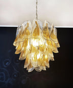Vintage Murano Swallows Amber Glass Chandelier product image