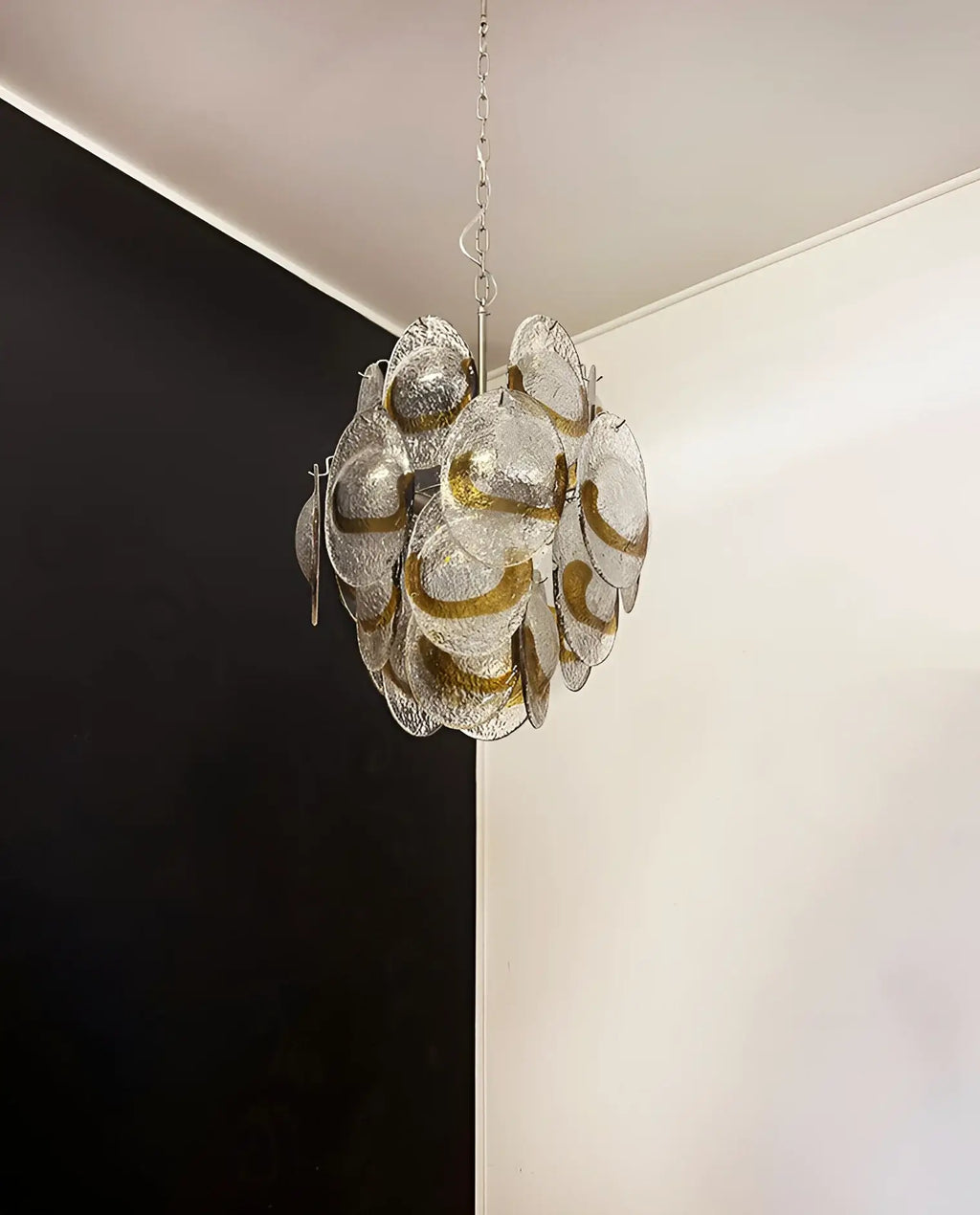 Vintage Murano Transparent Amber Chandelier product image